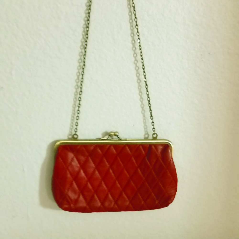 NINE WEST Clutch RED/Gold